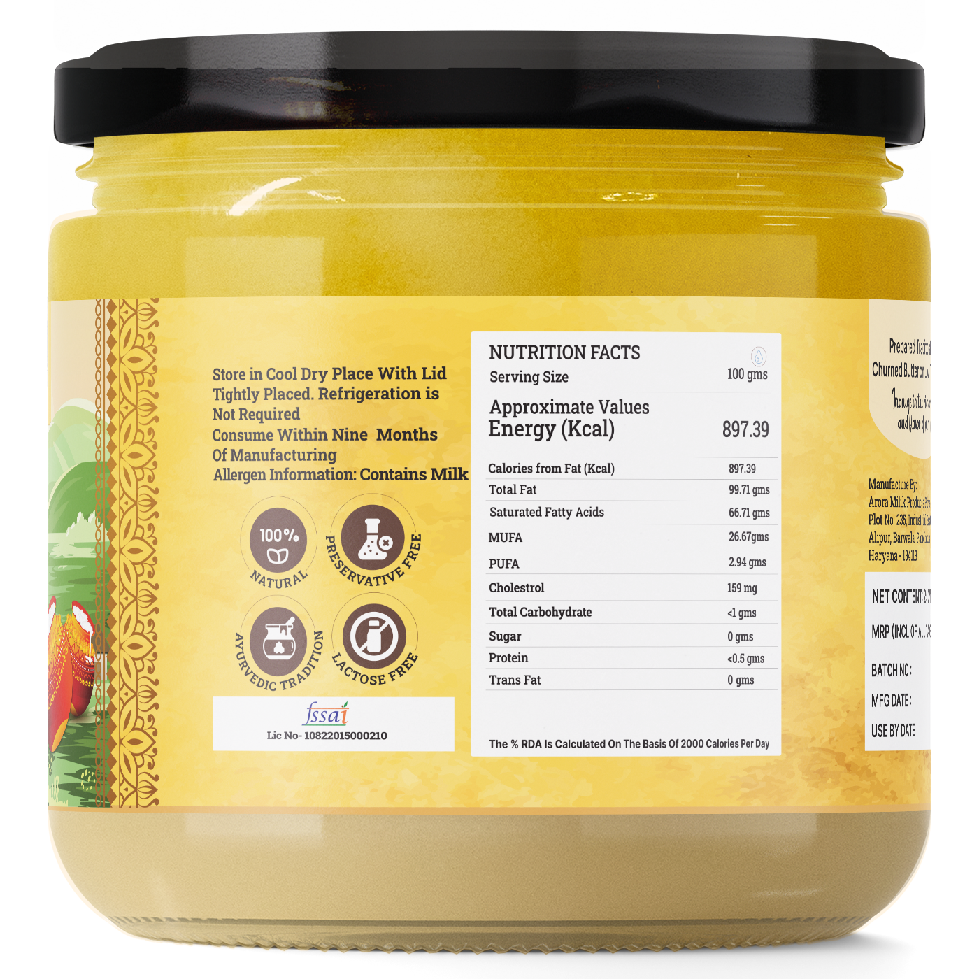 A2 Cultured Buffalo Ghee