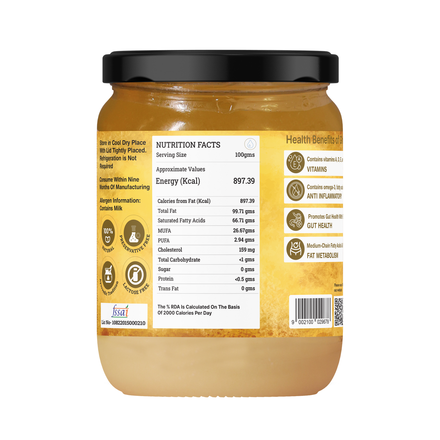 A2 Cultured Buffalo Ghee