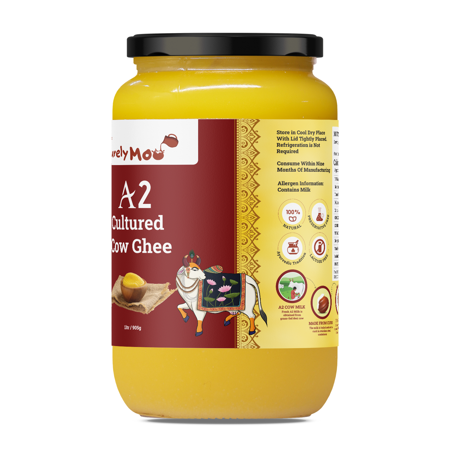 A2 Cultured Cow Ghee