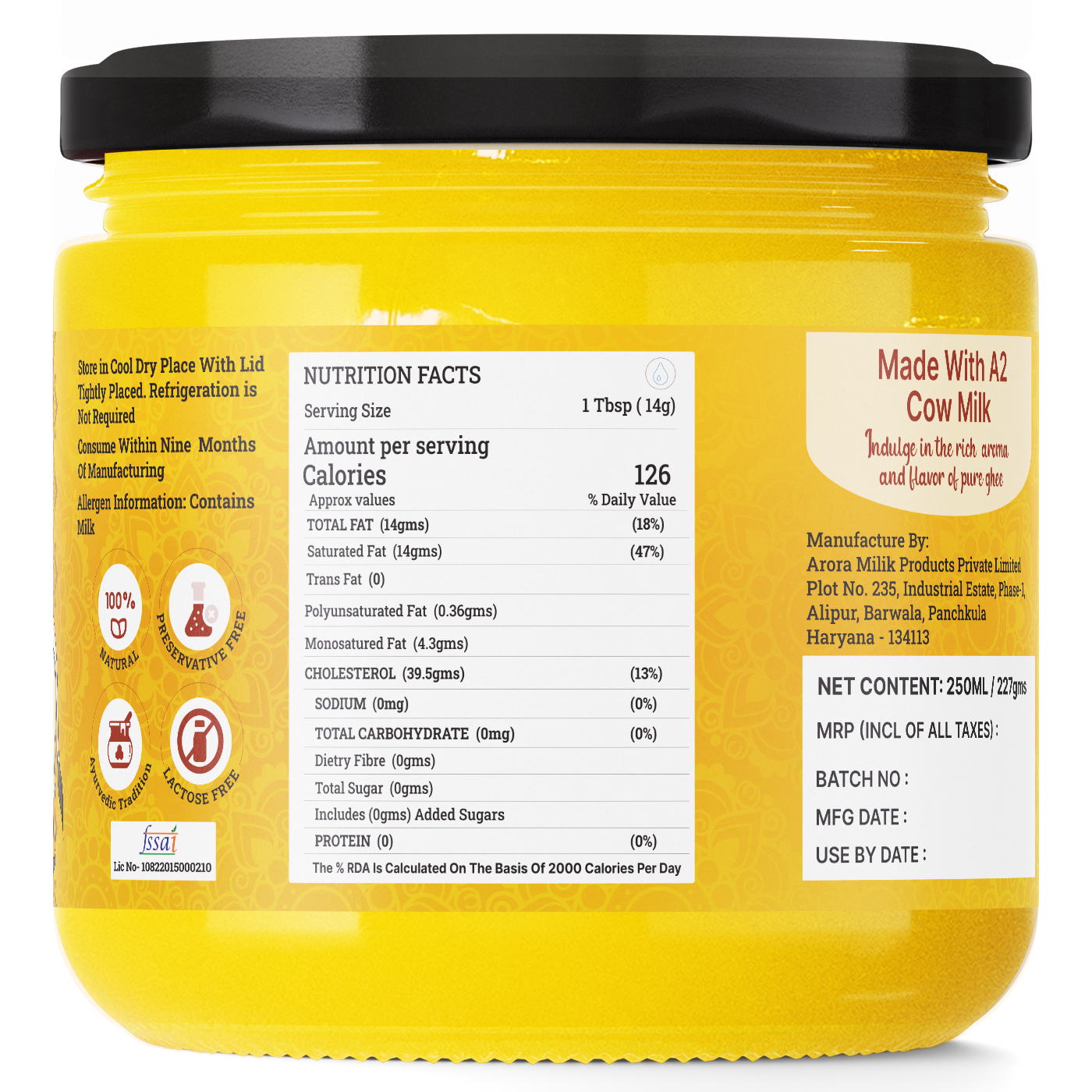 A2 Cultured Cow Ghee