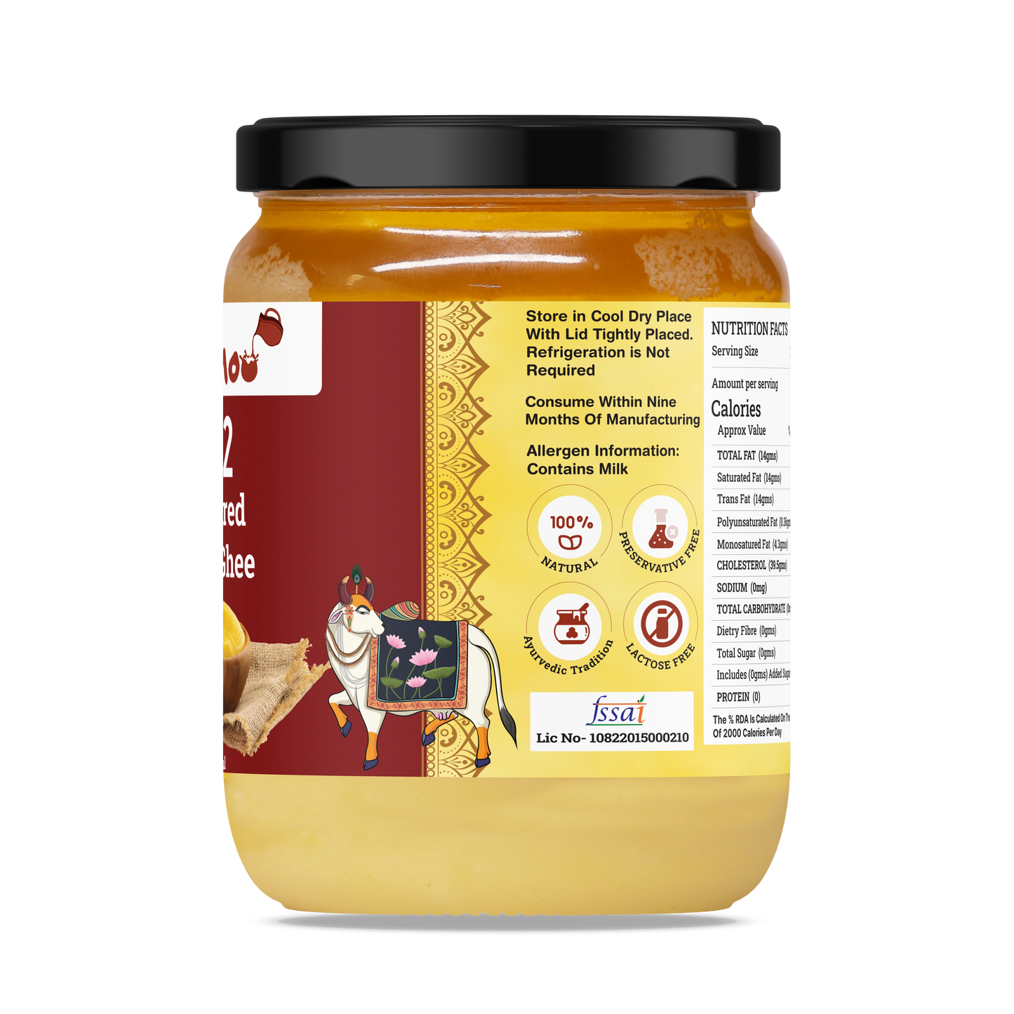 A2 Cultured Cow Ghee