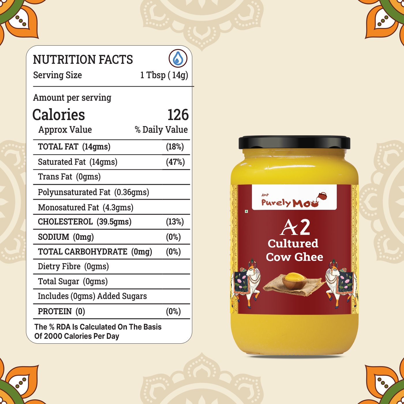 A2 Cultured Cow Ghee