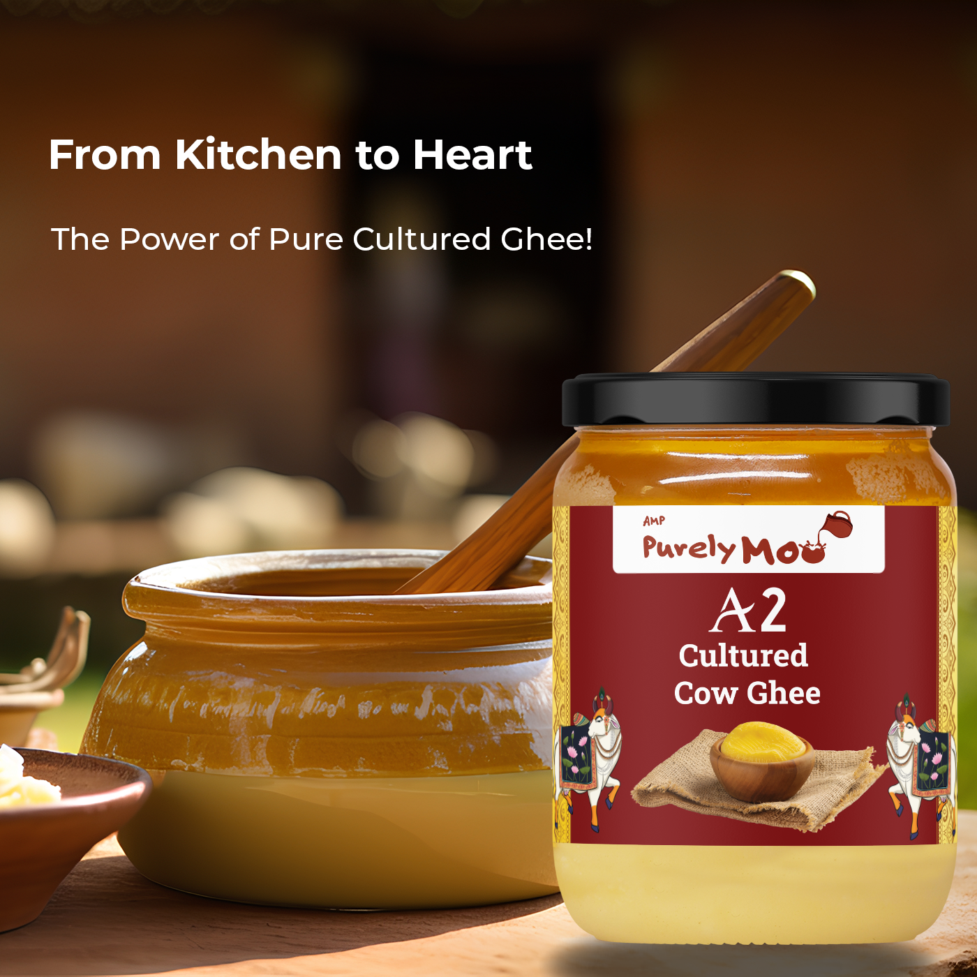 A2 Cultured Cow Ghee