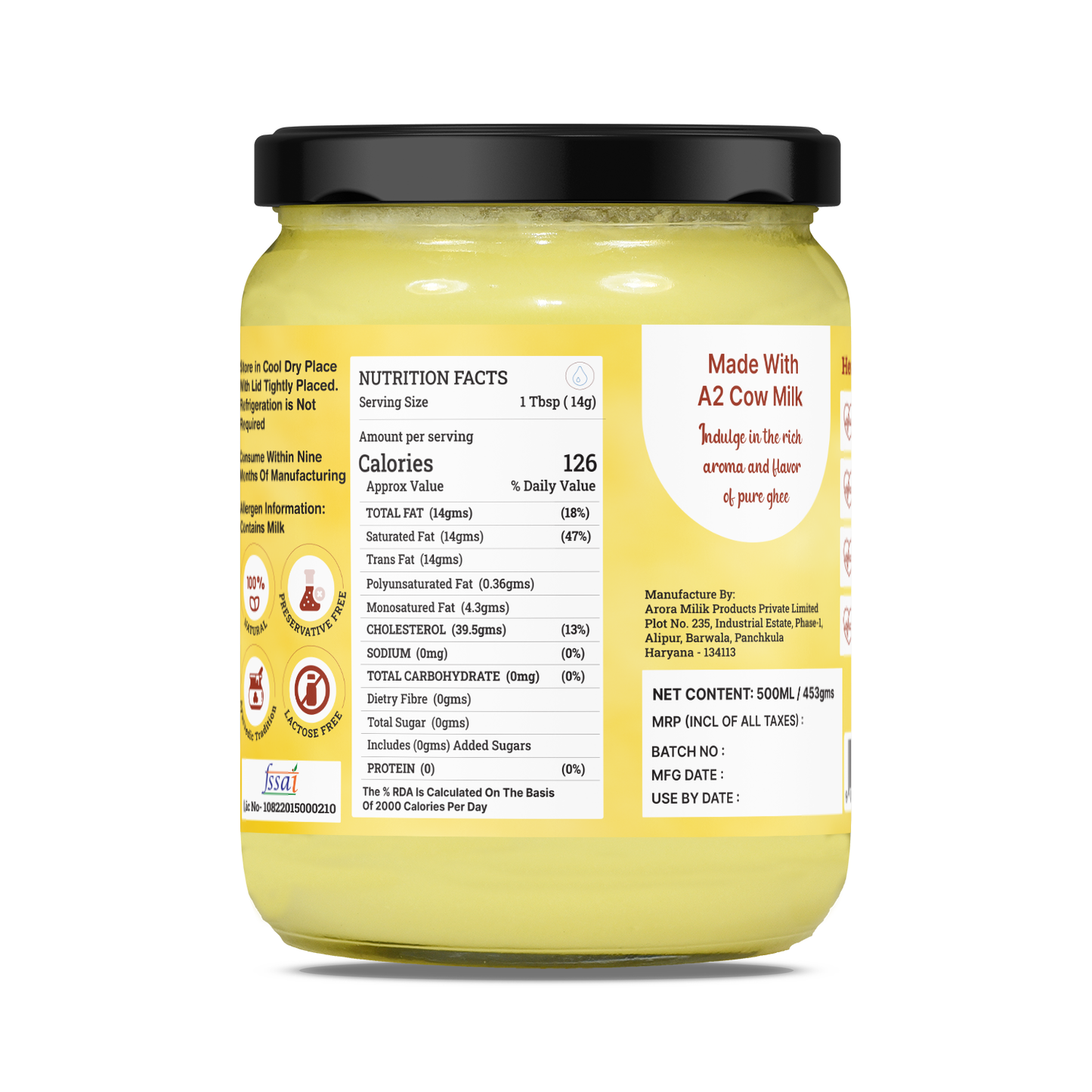 A2 Cultured Cow Ghee